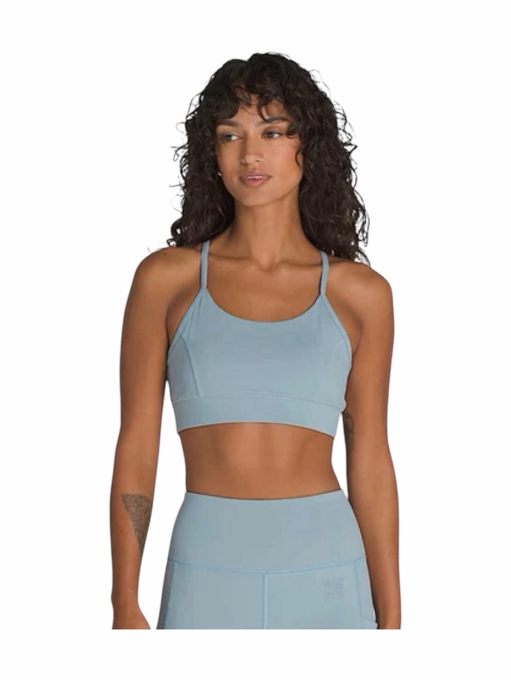 Vans blue/gray MTE Crosspath Strappy Sports Bra-size medium